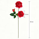Artificial Red French Peony, Warm Decor, 3 Pack