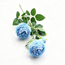 Artificial Blue French Peony, Fresh Decor, 5 Pack
