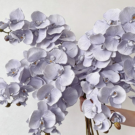 Artificial Oil Painting Phalaenopsis, Light Purple, 1 Pack