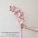 Artificial Oil Painting Phalaenopsis, Bright Pink, 1 Pack