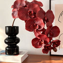Artificial Oil Painting Phalaenopsis, Dark Red, 1 Pack