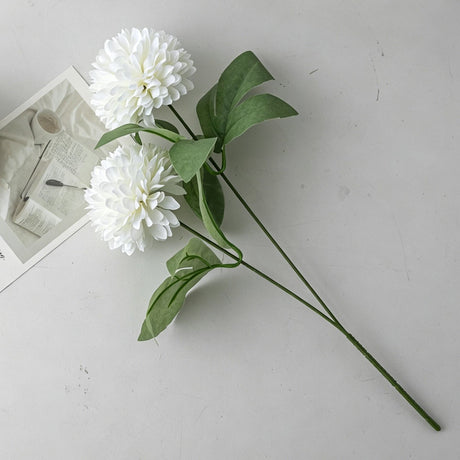 Artificial Hydrangea, Pure White Gentle Decor, 5 Pack