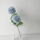 Artificial Hydrangea, Blue Calming Decor, 3 Pack