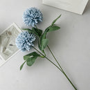Artificial Hydrangea, Blue Calming Decor, 7 Pack