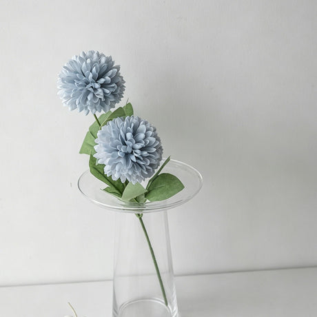 Artificial Hydrangea, Blue Calming Decor, 7 Pack