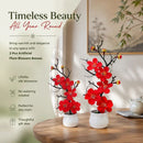 Calming Silk Wintersweet Jar Bonsai Red 2 Pack