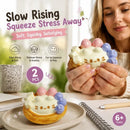 Kitten Egg Tart Pocket Squishy Twin Set, Portable Calming Toy Duo