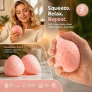 Pastel Pink Jumbo Strawberry Squishy Twin Pack, Quiet Downtime Pair
