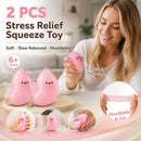 Small Pink Banana Bright Squishy Twin Pack, Quick Calm Toy Pair