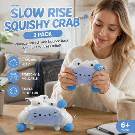 Sea Salt Croissant Crisp Mud Squishy 2 Pack, Coastal Chill Twin Set