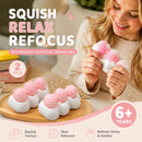 Strawberry Cream Stick Gentle Squishy 2 Pack, Stress Calming Squeeze Duo