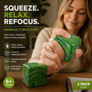 Fresh 5.5cm Marbled Green Ice Cube Squishy 2 Pack
