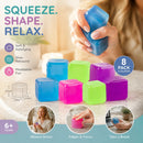 Gentle Mellow Solid 4-Colour Ice Cube Squishy 8 Pack