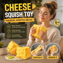 Calming Giant Square Cheese Squishy, 11cm × 11cm