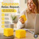 Refreshing Mini Square Cheese Squishy, 5cm × 5cm