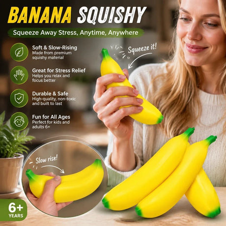 Bright Extra Long Banana Squishy, 40cm