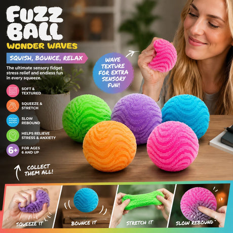 Mellow Spiky Ball Squishy, Purple