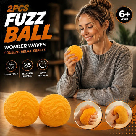 Cheerful Spiky Ball Squishy Yellow 2 Pack