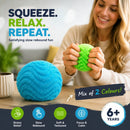 Coastal Duo Blue & Green Spiky Ball Squishy 2 Pack