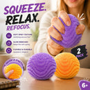 Warm Duo Purple & Yellow Spiky Ball Squishy 2 Pack
