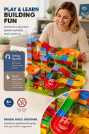 Fun Marble Run Building Blocks DIY Puzzle Toy, 168pcs Small Track (OPP Bag + Shipping Box)