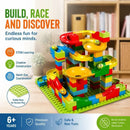 Gift Ready Marble Run Building Blocks DIY Puzzle Toy, 168pcs Small Track (Colour Box Pack)