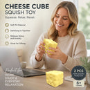 Large Yellow Cheese Stress Relief Toy 2 Pack, Festival Gift