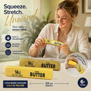 Golden & Yellow Butter Stick 23cm Stress Relief Toy 2 Pack