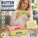 Matcha & Pink Butter Stick 23cm Stress Relief Toy 2 Pack