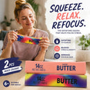 Pink & Iridescent Butter Stick 23cm Stress Relief Toy 2 Pack