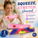 Iridescent & Strawberry Butter Stick 23cm Stress Relief Toy 2 Pack