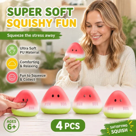 Icy Watermelon Stress Relief Toy 4 Pack