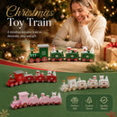 Green & Red Christmas Train Ornament 2 Pack