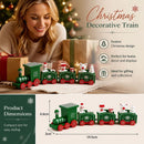 Red & White Christmas Train Ornament 2 Pack
