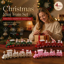 4-Colour Christmas Train Ornament 4 Pack