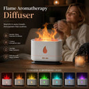 USB Flame Aroma Diffuser, White RGB Light, Festive Gift