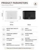 2 Pack USB Flame Diffuser, Black RGB Light, Hamper Gift