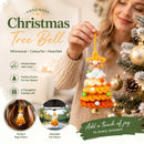 Crochet Xmas Tree Bell Ornament Style G, Kids Christmas Present