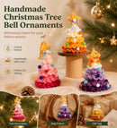 2 Pack Crochet Ornament A+F Pink & Blue, Festive Present Pair