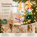 2 Pack Crochet Ornament C+E Green & Rainbow 2, Xmas Decor Duo
