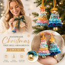 2 Pack Crochet Ornament D+F Rainbow 1 & Blue, Festive Gift Pair