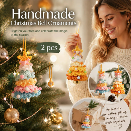 2 Pack Crochet Ornament D+G Rainbow 1 & Orange, Unique Decor Pair