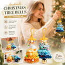 2 Pack Crochet Ornament F+G Blue & Orange, Budget Decor Gift Pair
