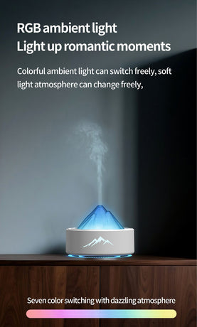 Home Aroma Diffuser Humidifier with Night Light, White, Christmas Gift