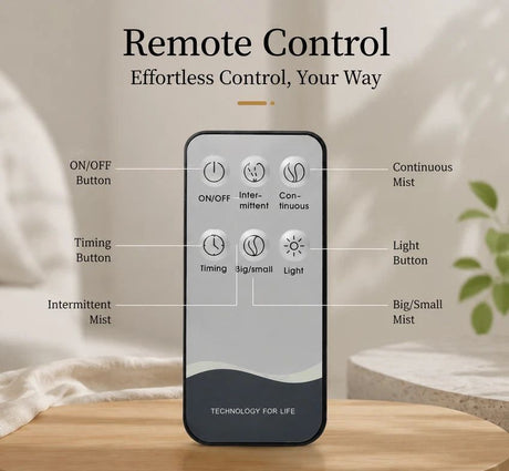 Onion Wood Grain Aroma Diffuser, Dark Wood + Remote, 24V AU Plug, Bedroom Gift