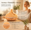 2 Pack Onion Diffuser Light Wood + Remote, 24V AU Plug, Holiday Gift Pair