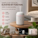 USB Water Drop Mini Humidifier 330ML White, Bedroom Gift