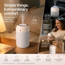 USB Colour Light Mini Humidifier 330ML White, Home Xmas Gift
