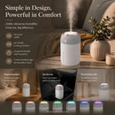 USB Colour Light Mini Humidifier 330ML Grey, Stocking Filler Gift