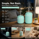2 Pack Water Drop Humidifier Green 220ML+330ML Combo, Car Decor Gift